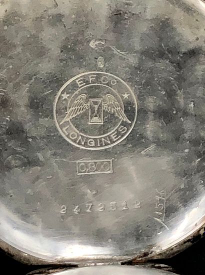 LONGINES
Montre de poche régulateur à cache-poussière...