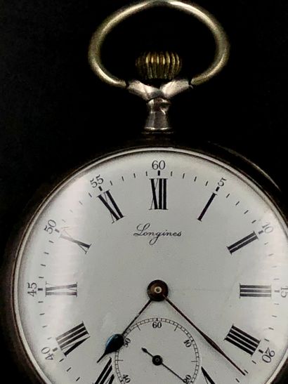 LONGINES
Montre de poche régulateur à cache-poussière...