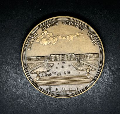 Louis XIV
Médaille en bronze d'après MOLART...