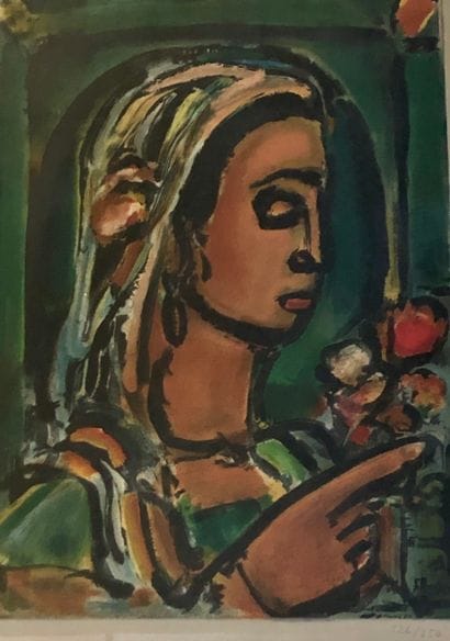 Georges ROUAULT (1871-1958)
Femme de profil...