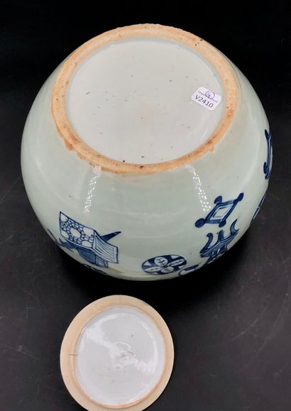 Chine, fin XIXe siècle
Pot à gingembre couvert...
