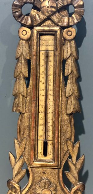 AUDEVARD A PARIS 
Baromètre thermomètre au...