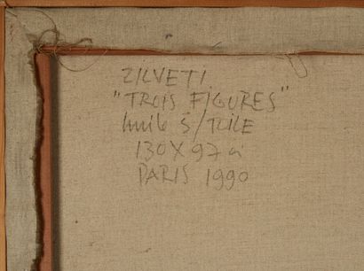 Luis ZILVETI (1941)
Trois figures
Huile sur...