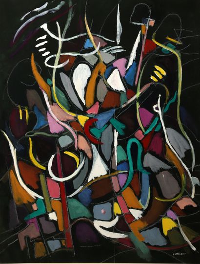 André LANSKOY (1902-1976)
Sans titre
Gouache...
