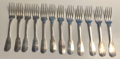 Ménagère de 12 couverts (12 grandes cuillers...