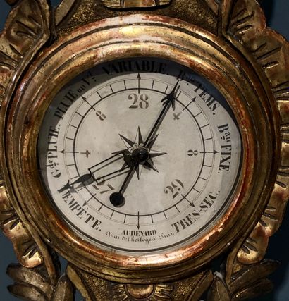 AUDEVARD A PARIS 
Baromètre thermomètre au...