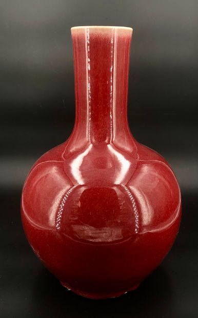 Chine, XXe siècle
Vase pansu à long col en...