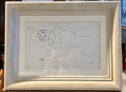 Philippe DEVE (1937-2012)
Femme allongée
Estampe,...