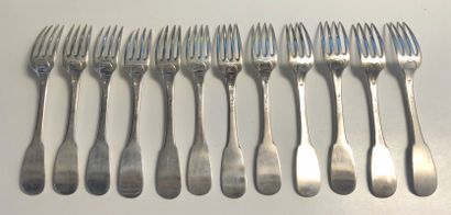 Ménagère de 12 couverts (12 grandes cuillers...