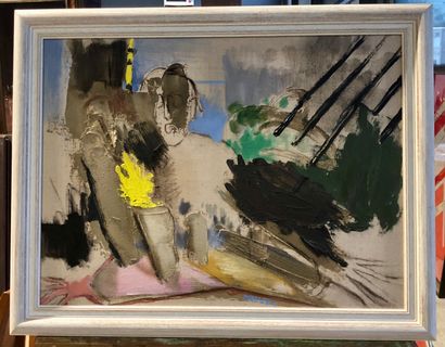 Eska KAYSER (1936-)
La tache jaune
Toile,...