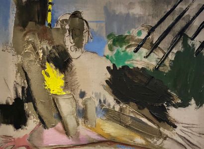 Eska KAYSER (1936-)
La tache jaune
Toile,...