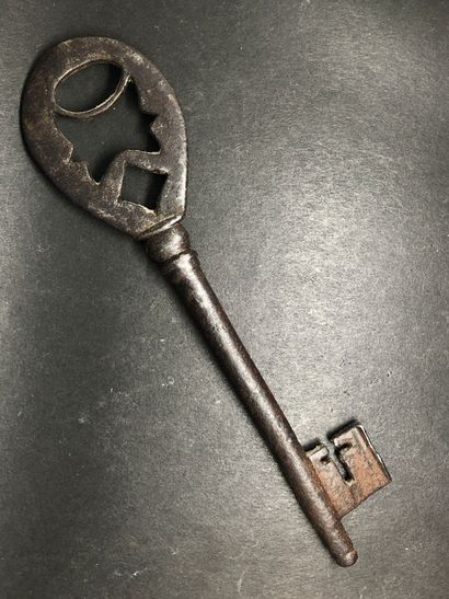 Clé de coffre de mariage, époque Henri II....