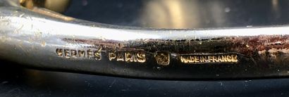 HERMES Paris 
Bracelet jonc en métal doré...