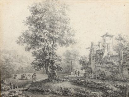 École hollandaise de la fin du XVIIIème siècle,...