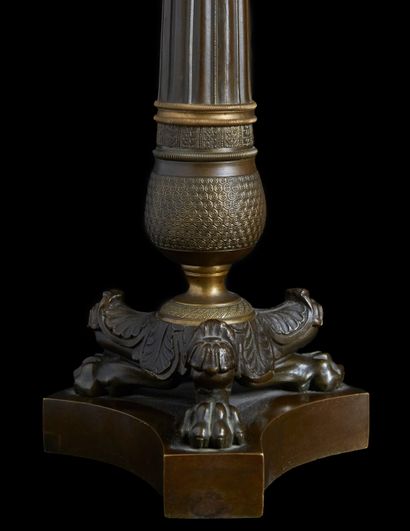 Paire de lampes tripodes à une lumière en...