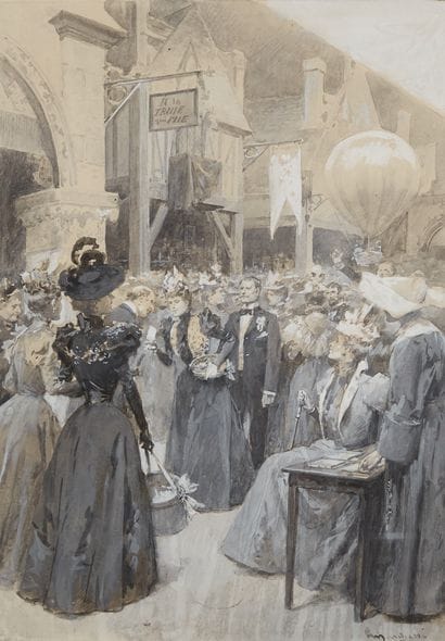 MARCHETTI LUDOVICO (1853-1909) 
L'incendie...