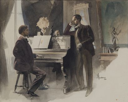 LELONG RENE (1871-1933) 
Massival and André...