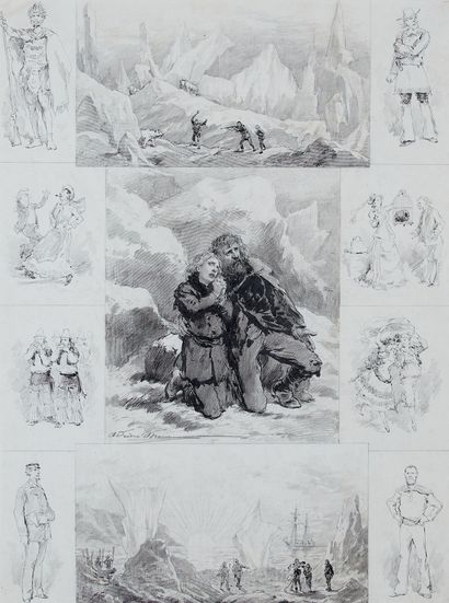 ADRIEN MARIE (1848-1891) 
Les enfants du...