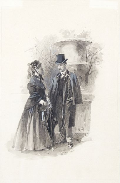 REJCHAN STANISLAW (1858-1919) 
Charming scene...