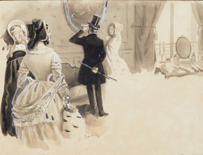 Georges JORDIC (1876-1915) 
Visiting Marie...