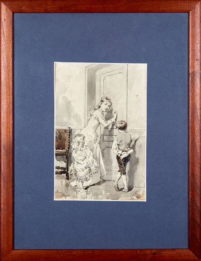 ADRIEN MARIE (1848-1891) 
Le premier janvier,...