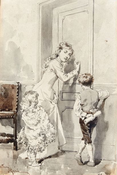ADRIEN MARIE (1848-1891) 
Le premier janvier,...