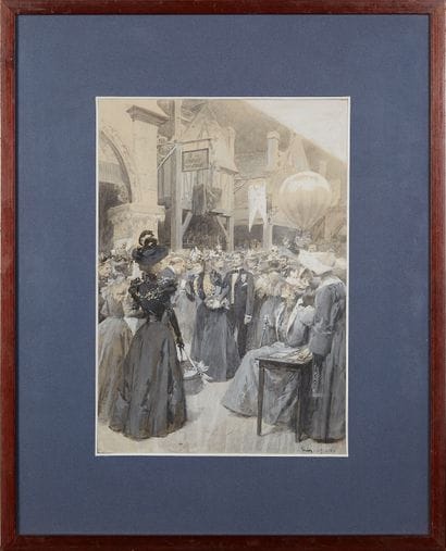 MARCHETTI LUDOVICO (1853-1909) 
L'incendie...