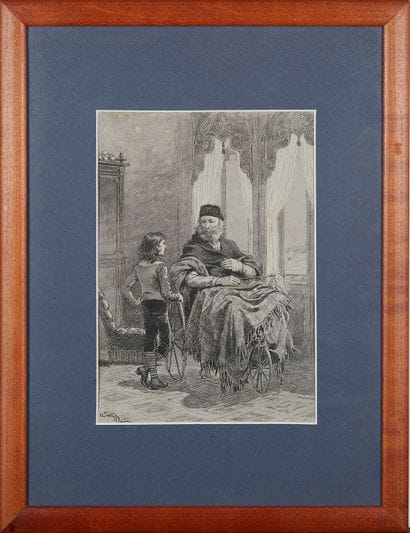ADRIEN MARIE (1848-1891), 
Veillard on a...