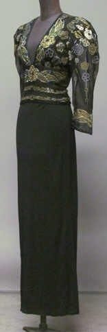 Zandra RHODES, circa 1980
ROBE du soir en...