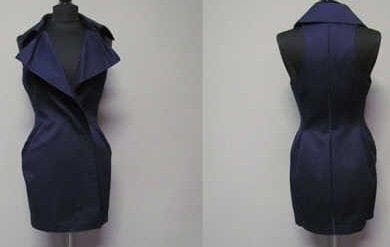 MONTANA, circa 1990/95
ROBE-MANTEAU en gabardine...