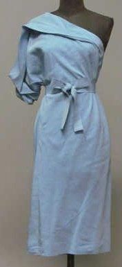 BOTTEGA VENETA
ROBE en lin et soie bleu pervenche,...