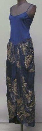 Zandra RHODES
ROBE en crêpe jersey marine...