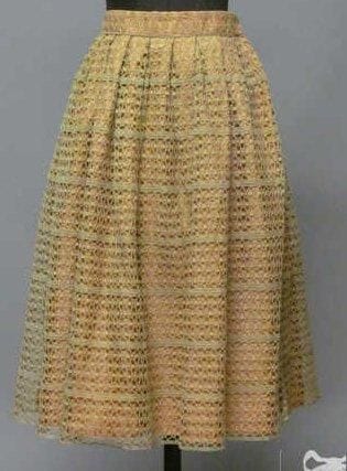 JEAN
SAGE Couture, circa 1950 Ample JUPE...
