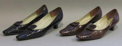 Souliers Christian DIOR, circa 1965 Lot comprenant...