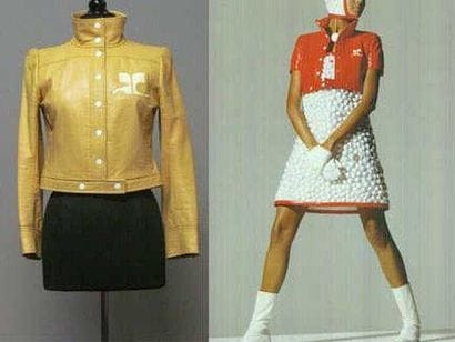 COURREGES, circa 1970
BLOUSON court en vinyle...