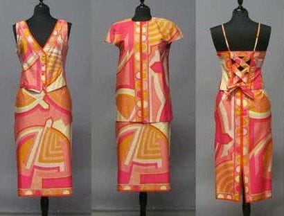 Emilio PUCCI
ENSEMBLE en coton imprimé figurant...