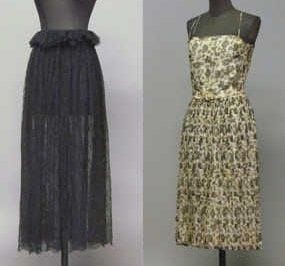 ANONYME Couture JUPE longue en dentelle noire...