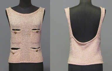 CHANEL
TOP en tricot fantaisie rose pâle,...