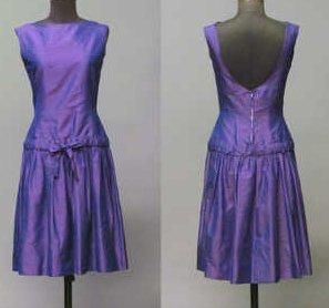 BAZAAR
ROBE en soie sauvage chatoyante prune,...