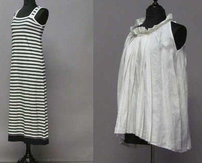 MARNI, UMÜ 908
TUNIQUE en lin blanc plissée...