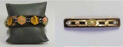 LOUIS VUITTON
PARURE en velours chocolat...