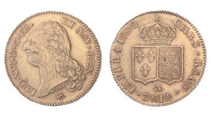 LOUIS XVI (1774-1793). Double louis au buste...