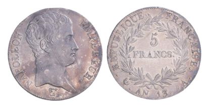 NAPOLEON I (1804-1815). 5 francs, tête nue,...