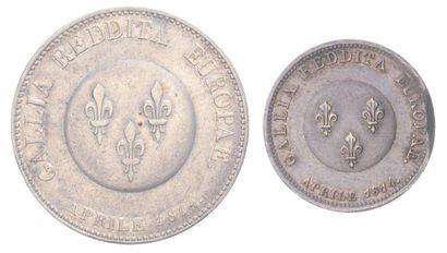 Gvt Provisoire d'avril 1814. Modules de 5...