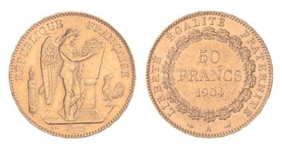 III REPUBLIQUE (1871-1940). 50 f. au Génie,...
