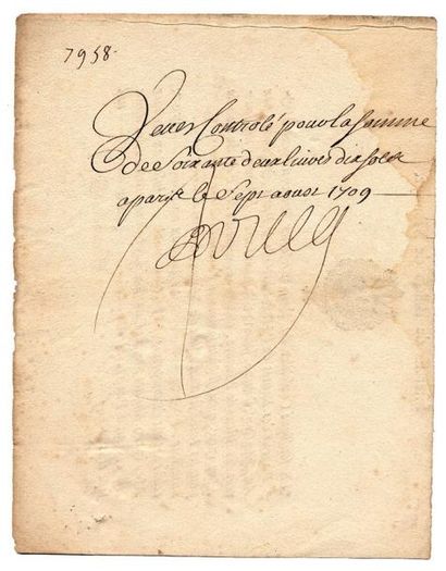 BILLET d'INTERETS de BILLET de MONOYE. Billet...
