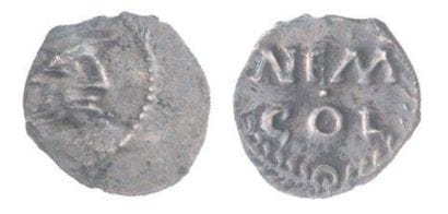 GAULE, Nemausus. Obole d'argent NEM.COL....