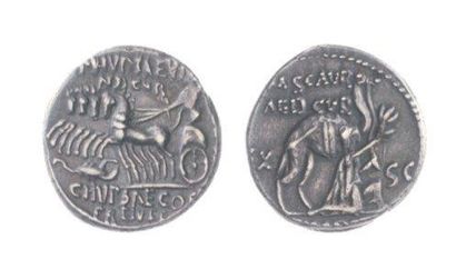 ROME
République (45 av). Denier de T. Casirius...