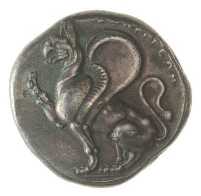 THRACE, Abdère (411-385). Rare statère (12,16...