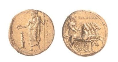 CYRENAÏQUE, Cyrène (323-305). Statère d'or...